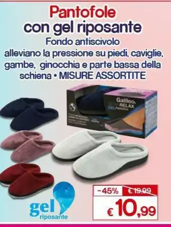 Satur Galileo Tantofole Con Gel Riposante offerta