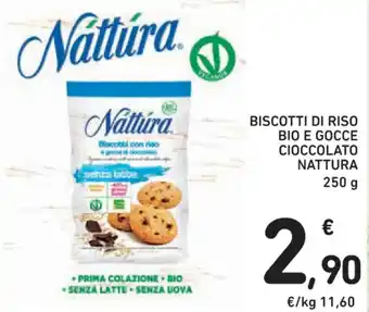 Conad BISCOTTI DI RISO BIO E GOCCE CIOCCOLATO NATTURA 250 g offerta