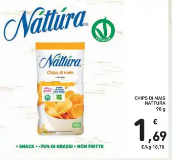 Conad CHIPS DI MAIS NATTURA 90 g offerta