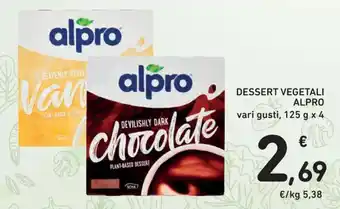 Conad DESSERT VEGETALI ALPRO vari gusti, 125 g x 4 offerta