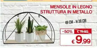 Satur Mensole In Legno Struttura In Metallo offerta