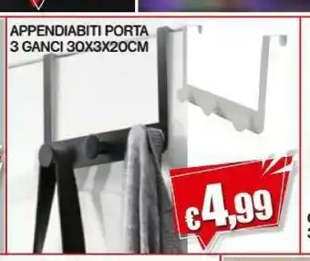 Satur Appendiabiti Porta 3 Ganci offerta