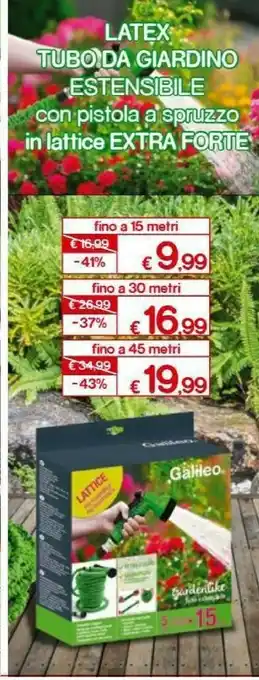 Satur Latex Tubo Da Giardino Estensibile offerta