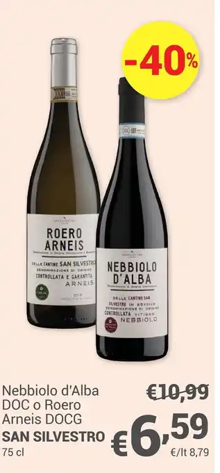 Unes San silvestro nebbiolo d'alba doc o roero arneis docg offerta
