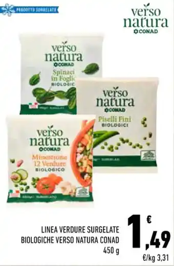 Conad City LINEA VERDURE SURGELATE BIOLOGICHE VERSO NATURA CONAD 450 g offerta
