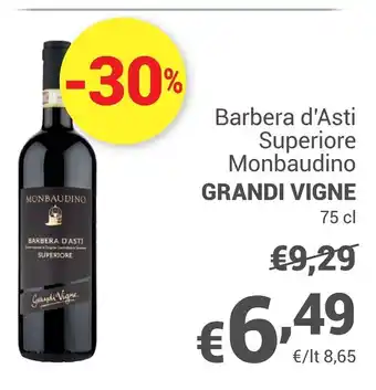 Grandi vigne barbera d'asti superiore monbaudino