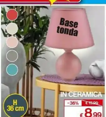 Satur Base Tonda In Ceramica offerta