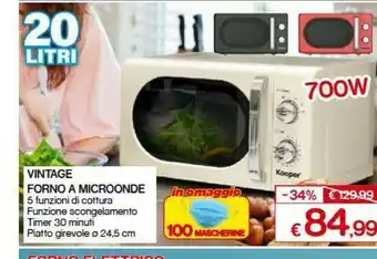 Satur Vintage Forno A Microonde offerta