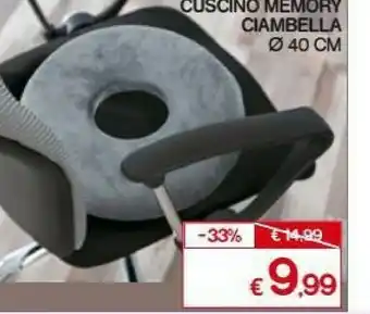 Satur Cuscino Memory Ciambella offerta