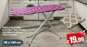 Satur Tavola Da Stiro In Acciaio Tubo offerta