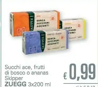 Unes Zuegg Skipper Frutti Di Bosco Light offerta