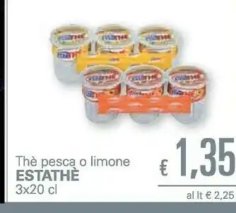 Unes Estathé Thè Pesca offerta
