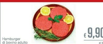 Unes Hamburger Di Bovino Adulto offerta
