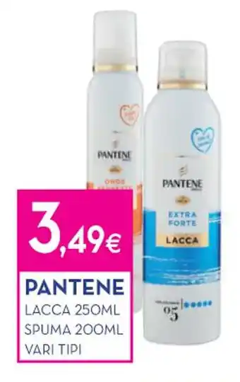 Proshop PANTENE LACCA 250ML SPUMA 200ML VARI TIPI offerta