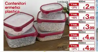 Satur Contenitori Ermetici Plastica offerta