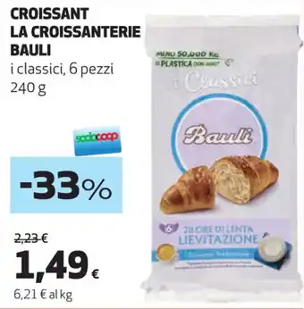 In Coop CROISSANT LA CROISSANTERIE BAULI i classici, 6 pezzi 240 g offerta