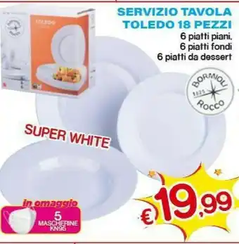 Servizio Tavola Toledo 18 Pezzi
