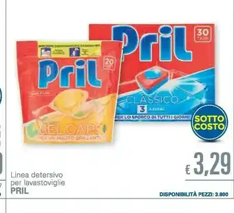 Unes Pril Linea Detersivo Per Lavastoviglie offerta
