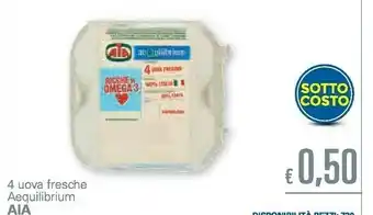 Unes Aia 4 Uova Fresche offerta
