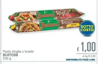 Unes Buitoni Pasta Sfoglia O Brisee offerta