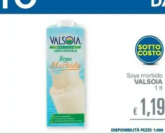 Unes Valsoia Soya Gusto Morbido offerta