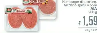 Unes Aia Hamburger Di Tacchino, Tacchino Speck O Pollo offerta