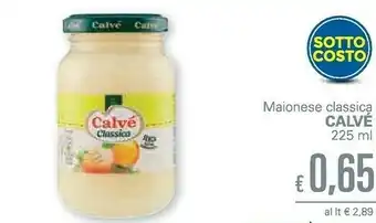 Unes Calvè Maionese Classica 225 G(ml) offerta
