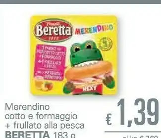 Unes Beretta Merendino Cotto E Formaggio + Frullato Alla Pesca offerta