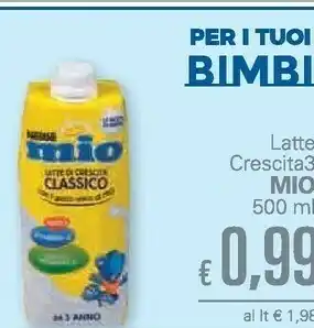 Unes Nestlè Mio Latte Crescita 3 500ml offerta