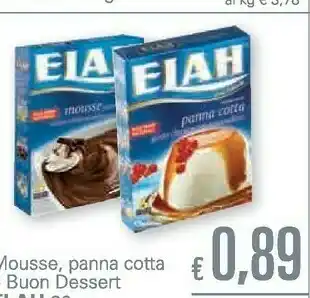 Unes Elah Panna Cotta 90g offerta