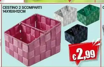Satur Cestino 2 Scomparti offerta
