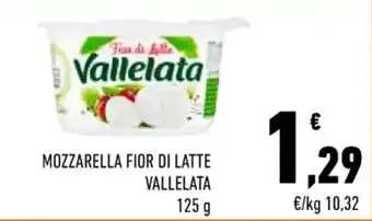 Conad City MOZZARELLA FIOR DI LATTE VALLELATA 125 g offerta