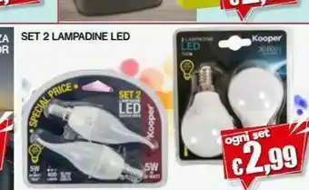 Satur Set 2 Lampadine Led offerta