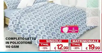 Satur Completo Letto In Policotone 110 Gsm 5902018 offerta