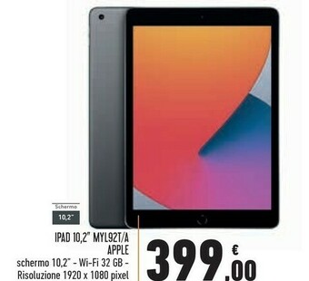 Conad Superstore Apple Ipad 10.2 MYL92T/A offerta