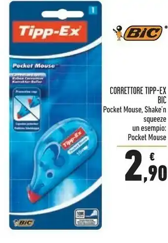 Conad Bic Correttore Tipp-ex Pocket Mouse offerta