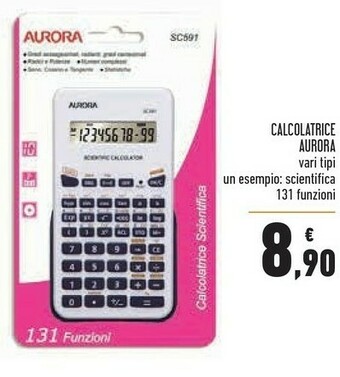 Conad Aurora Calcolatrice Scientifica 131 Funzioni offerta