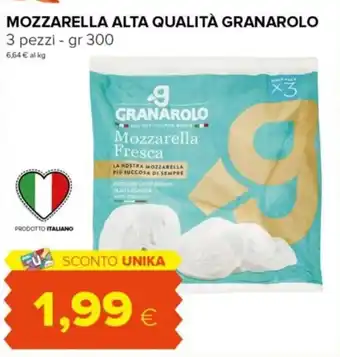 Tigre MOZZARELLA ALTA QUALITÀ GRANAROLO 3 pezzi - gr 300 offerta