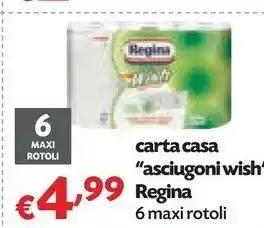 Pam Regina Carta Casa Asciugoni Wish offerta