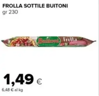 Tigre FROLLA SOTTILE BUITONI gr 230 offerta