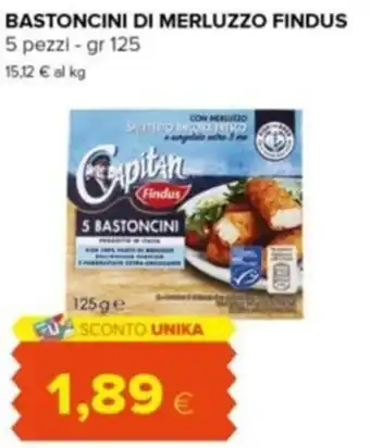 Tigre BASTONCINI DI MERLUZZO FINDUS 5 pezzi - gr 125 offerta