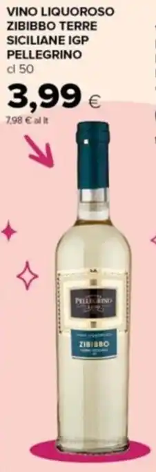 Tigre VINO LIQUOROSO ZIBIBBO TERRE SICILIANE IGP PELLEGRINO cl 50 offerta