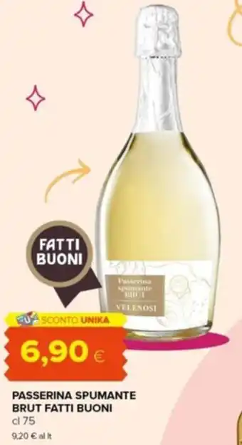 Tigre PASSERINA SPUMANTE BRUT FATTI BUONI cl 75 offerta