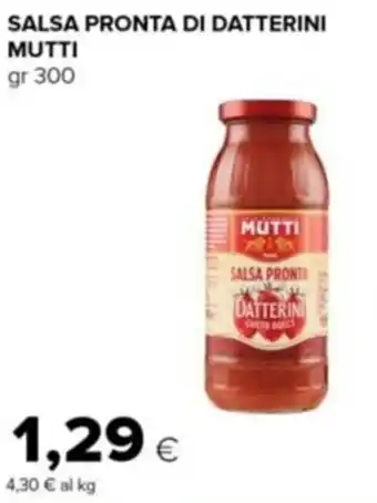 Tigre SALSA PRONTA DI DATTERINI MUTTI gr 300 offerta