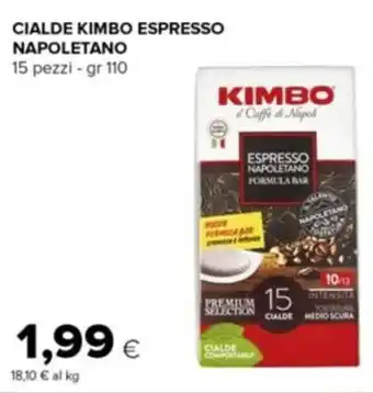 Tigre CIALDE KIMBO ESPRESSO NAPOLETANO 15 pezzi - gr 110 offerta