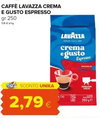 Tigre CAFFÈ LAVAZZA CREMA E GUSTO ESPRESSO GR 250 offerta