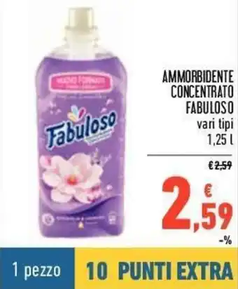 Conad Fabuloso Ammorbidente Concentrato 1,25l offerta