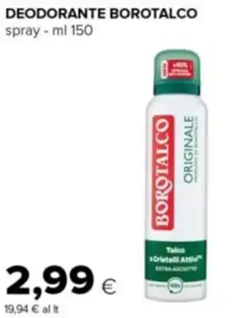 Tigre DEODORANTE BOROTALCO spray - ml 150 offerta