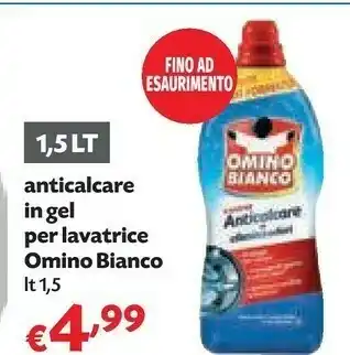 Pam Omino Bianco Anticalcare In Gel Per Lavatrice offerta