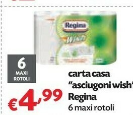 Pam Regina Carta Casa Asciugoni Wish offerta